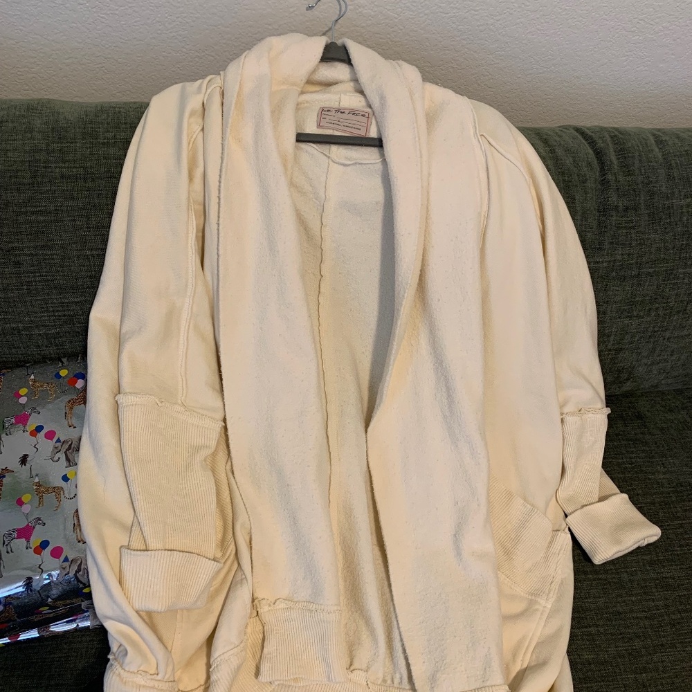 Cream Limited Free People Cardigan